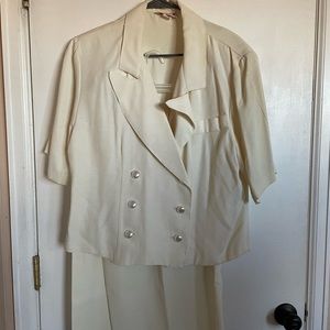 Vintage 90s womens plus skirt suit